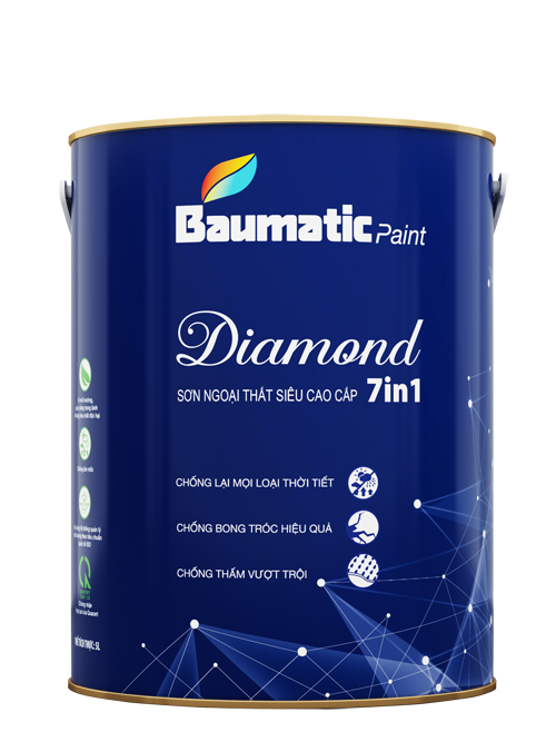 SƠN BÓNG NGOẠI THẤT SIÊU CAO CẤP 7 IN 1 DIAMOND 